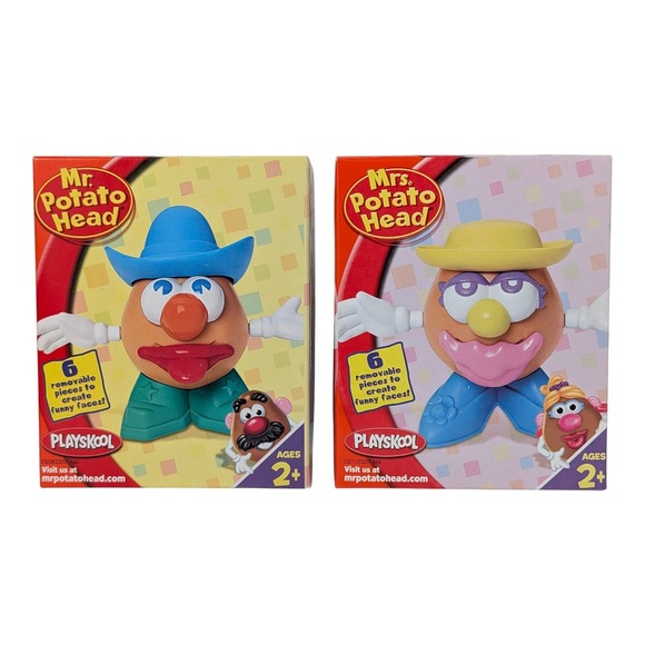 Mr. and Mrs. Potato Head Mini Playskool Retro Kids Toy 2000's 2005 Y2K - Picture 1 of 4
